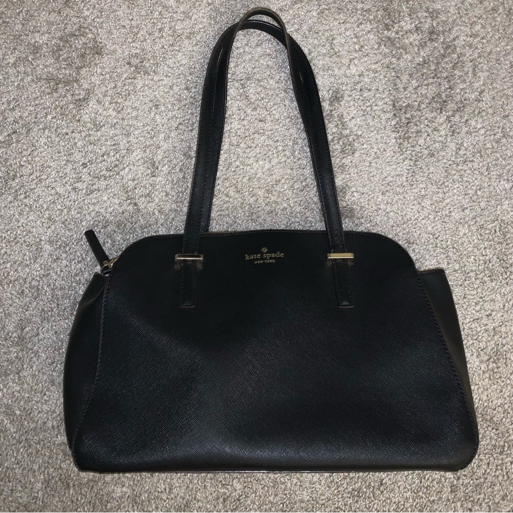 kate spade New York Black Leather Satchel